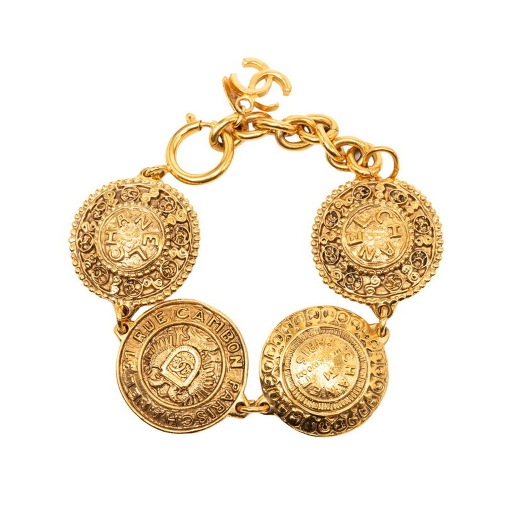 CHANEL Gold Logo Charm Bracelet - Picture 3 of 6